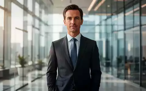 Ein professionell gekleideter Geschäftsmann in einem modernen Bürogebäude. - Foto: über boerse-global.de