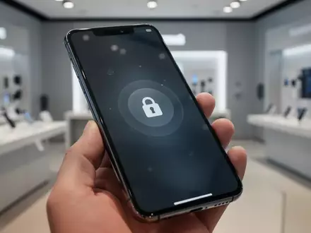 Ein modernes Smartphone in einer Hand vor dem unscharfen Hintergrund eines Mobilfunkgeschäfts. - Foto: über boerse-global.de