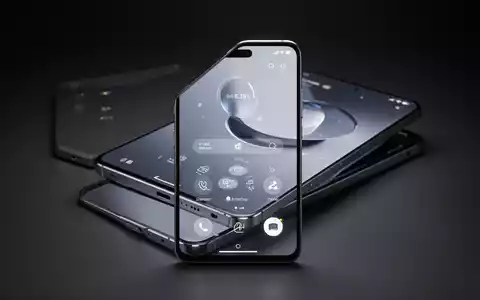 Modernes Smartphone mit minimalistischer Benutzeroberfläche vor neutralem, dunklem Hintergrund. - Foto: über boerse-global.de