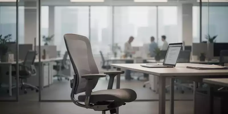 Ein leerer Bürostuhl an einem Schreibtisch als Symbol für die Herausforderungen einer längeren Lebensarbeitszeit. - Foto: über boerse-global.de