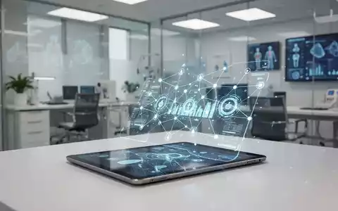 Ein Tablet mit medizinischen Datenvisualisierungen in einer modernen Arztpraxis zur Darstellung digitaler Gesundheitsdienste. - Foto: über boerse-global.de