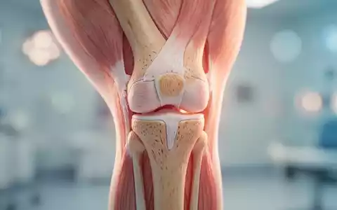 Medizinische Nahaufnahme eines menschlichen Knies zur Veranschaulichung der Arthrose-Behandlung und Gelenkgesundheit. - Foto: über boerse-global.de