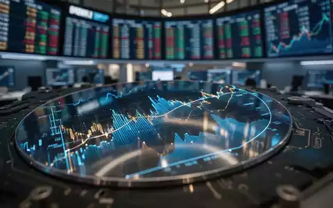 Modernes Daten-Display mit einem Silizium-Wafer, das die Halbleiterbranche symbolisiert. - Foto: über boerse-global.de