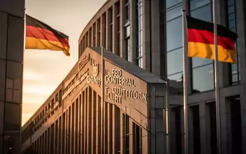 Das Bundesverfassungsgericht in Karlsruhe bei Sonnenuntergang als Symbol für die juristische Auseinandersetzung. - Foto: über boerse-global.de