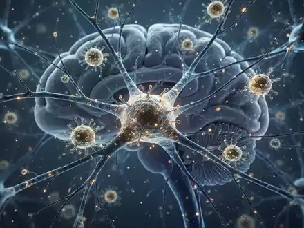 Hochauflösende mikroskopische Visualisierung von neuronalen Netzwerken und Mikroglia-Zellen im menschlichen Hippocampus. - Foto: über boerse-global.de