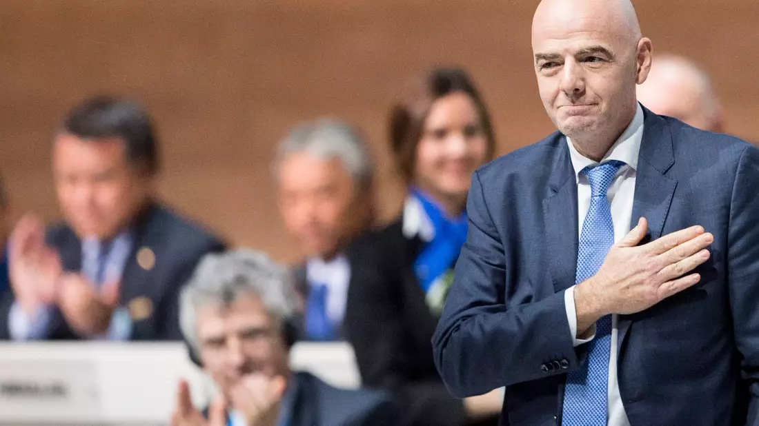 Der große Moment für Gianni Infantino: Seine Wahl zum FIFA-Präsidenten 2016. (Archivbild) - Bild: picture alliance / dpa