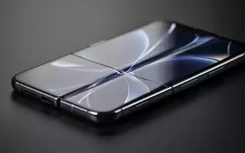 Nahaufnahme eines faltbaren Smartphones mit sichtbarer Displayfalte auf einem dunklen Untergrund. - Foto: über boerse-global.de