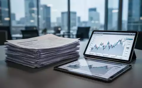 Symbolische Darstellung von Arbeitsmarktdaten und Finanzunterlagen in einem modernen Bürokontext. - Foto: über boerse-global.de
