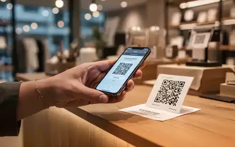 Ein Ladenbesitzer scannt einen QR-Code mit einem Smartphone, um eine digitale Zahlung in einem Geschäft abzuwickeln. - Foto: über boerse-global.de
