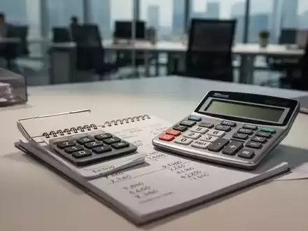 Ein moderner Schreibtisch mit Taschenrechner und Notizen, der die steuerliche Thematik von Überstunden symbolisiert. - Foto: über boerse-global.de