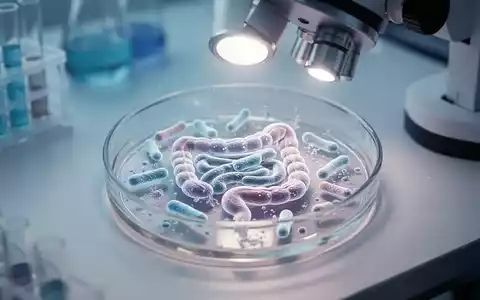 Mikroskopische Aufnahme von Darmbakterien in einer Laborumgebung zur medizinischen Krebsforschung. - Foto: über boerse-global.de