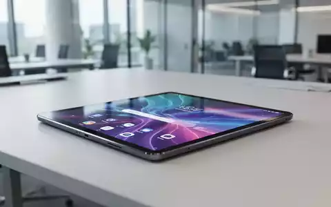 Ein modernes High-End-Android-Tablet liegt auf einem minimalistischen Schreibtisch in einem hellen Büro. - Foto: über boerse-global.de