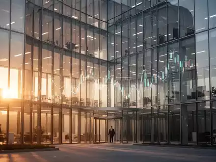 Ein modernes Bürogebäude als Symbol für wirtschaftliche Stabilität und finanzielle Herausforderungen. - Foto: über boerse-global.de