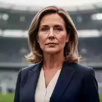 Bundesarbeitsministerin Bärbel Bas bei einem Sommerinterview im Stadion - Foto: über boerse-global.de