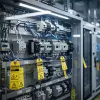 Ein modernes elektrisches Schaltschrank-System in einer Industrieanlage als Symbol für Arbeitssicherheit und Prüfung. - Foto: über boerse-global.de