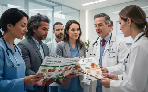 Menschen bei einer professionellen Gesundheitsberatung in einer modernen Praxis, Fokus auf Ernährungsinformationen. - Foto: über boerse-global.de