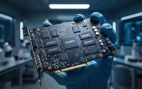 Nahaufnahme der Schaltkreise und Speichermodule einer High-End-Grafikkarte in einem professionellen Labor. - Foto: über boerse-global.de