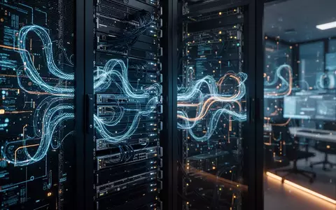 Abstrakte Visualisierung digitaler Sicherheit, Datenströme und Serverinfrastruktur als Darstellung von Cyberbedrohungen. - Foto: über boerse-global.de