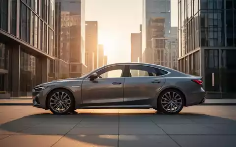 Modernes Auto in einem urbanen Geschäftsviertel bei Sonnenuntergang als Symbol für strategisches Wachstum und Mobilität. - Foto: über boerse-global.de