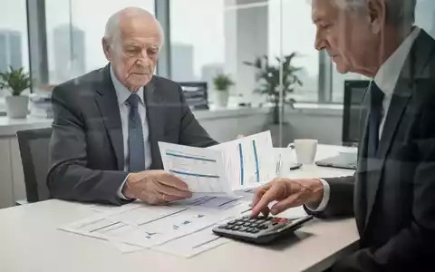 Ein Rentner am Schreibtisch bei der Prüfung von Finanzunterlagen zur Arbeits- und Rentenplanung. - Foto: über boerse-global.de