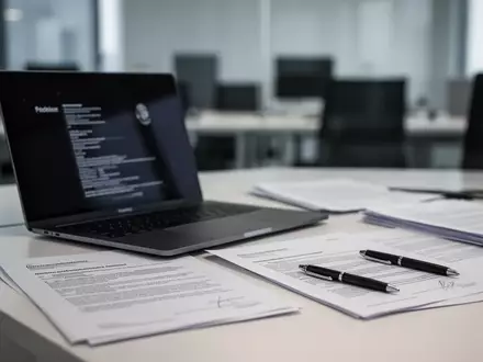 Ein moderner, aufgeräumter Büroarbeitsplatz mit Laptop und Unterlagen als Symbol für rechtliche Anpassungen im Arbeitsrecht. - Foto: über boerse-global.de