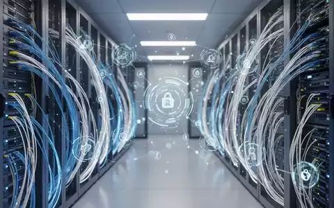 Moderner Serverraum mit leuchtenden Datenkabeln für digitale Souveränität und Open-Source-Infrastruktur. - Foto: über boerse-global.de