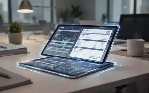 Digitales Tablet mit Finanzdaten und elektronischen Rechnungsstrukturen in einem modernen Büro. - Foto: über boerse-global.de