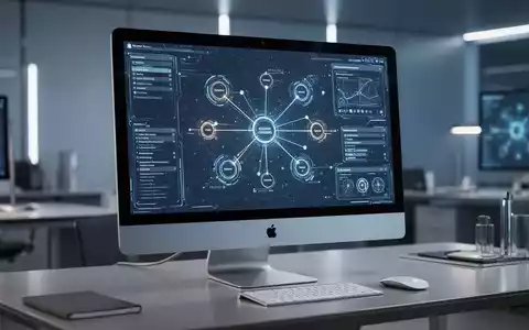 Ein moderner Computerarbeitsplatz mit digitalen Schnittstellenelementen, die eine fortgeschrittene Systemkonfiguration symbolisieren. - Foto: über boerse-global.de
