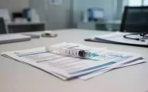 Medizinische Spritze und Unterlagen auf einem Schreibtisch als Symbol für die Debatte um die Kostenübernahme von Medikamenten. - Foto: über boerse-global.de