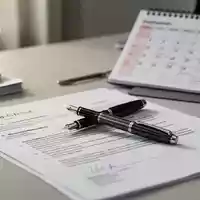 Ein moderner Schreibtisch mit einem Kalender und juristischen Dokumenten zur Arbeitszeitregelung. - Foto: über boerse-global.de