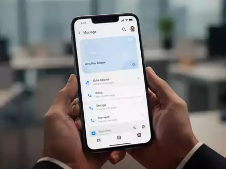 Ein Smartphone zeigt das Menü zur Speicherbereinigung für WhatsApp-Kanäle auf dem Display. - Foto: über boerse-global.de