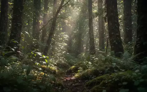 Lichterdurchfluteter, dichter Wald als Symbol für die therapeutische Wirkung von Natur auf die psychische Gesundheit. - Foto: über boerse-global.de