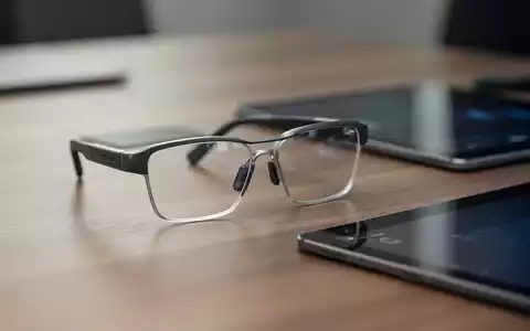 Eine moderne Smart-Brille liegt auf einem Schreibtisch neben einem Tablet in einem Büro. - Foto: über boerse-global.de