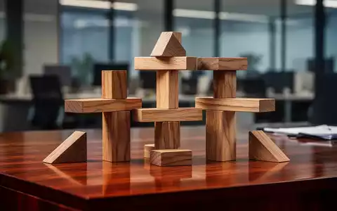 Abstraktes Konzeptbild mit geschichteten Holzblöcken als Metapher für das wacklige deutsche Rentensystem. - Foto: über boerse-global.de
