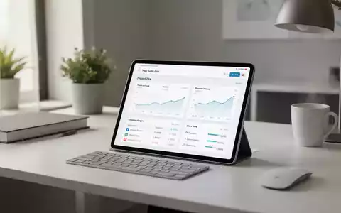 Modernes Tablet mit einer Finanz-App auf einem Schreibtisch zur digitalen Bearbeitung von Steuerunterlagen. - Foto: über boerse-global.de