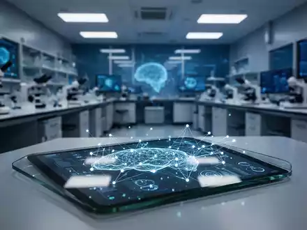 Digitales Tablet mit Datenvisualisierungen in einem modernen Forschungslabor zur Veranschaulichung von Sicherheitstechnologien. - Foto: über boerse-global.de