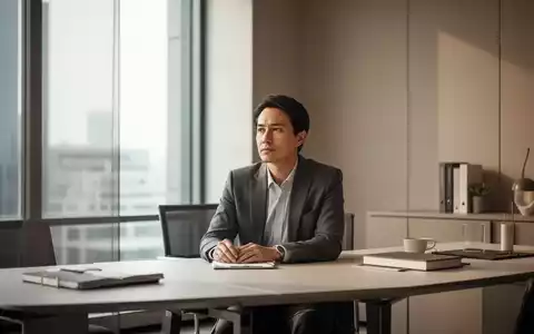 Eine Person sitzt konzentriert und ruhig an einem minimalistischen Schreibtisch in einem modernen, hellen Büro. - Foto: über boerse-global.de