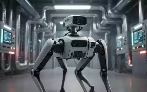 Ein Boston Dynamics Spot Roboter steht in einer modernen Industrieanlage. - Foto: über boerse-global.de