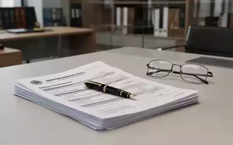 Ein Schreibtisch mit Steuerunterlagen, Füllfederhalter und Brille in einem Büro, symbolisch für rechtliche Finanzverfahren. - Foto: über boerse-global.de