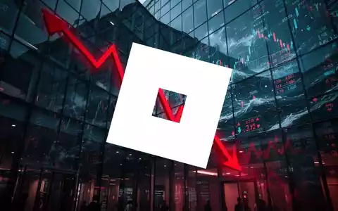 Abstrakte Darstellung eines volatilen Finanzmarktes mit fallender Tendenz in düsteren Blau- und Rottönen. - Foto: über boerse-global.de