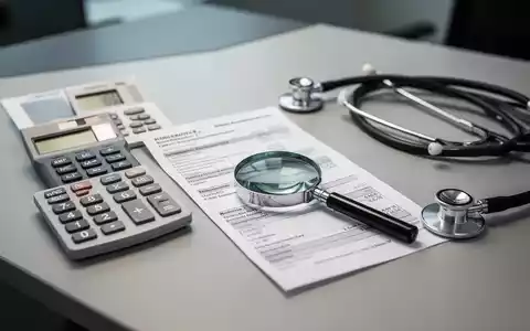 Ein Schreibtisch mit einem Taschenrechner, einer Lohnabrechnung und einem Stethoskop als Symbol für Gesundheitsreformen. - Foto: über boerse-global.de