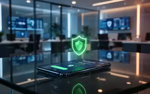 Ein Smartphone zeigt eine sichere digitale Zahlungsprüfung in einem modernen Büro. - Foto: über boerse-global.de