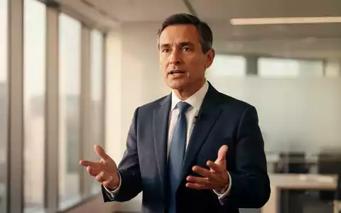 Selbstbewusste Führungspersönlichkeit in einem modernen Büro, die ihre Vision mit einer offenen und charismatischen Geste vermittelt. - Foto: über boerse-global.de