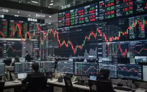 Digitale Anzeigetafeln mit fallenden Aktienkursen an einer japanischen Börse. - Foto: über boerse-global.de