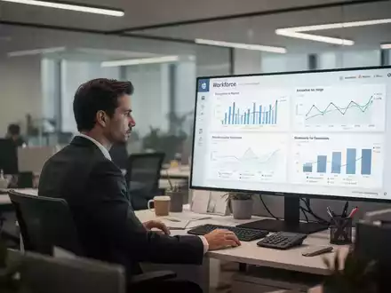 Ein leerer moderner Arbeitsplatz in einem Büro, der den Fachkräftemangel und die personellen Engpässe symbolisiert. - Foto: über boerse-global.de