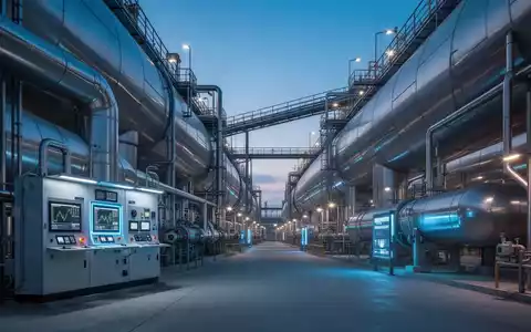 Moderne industrielle Erdgasspeicheranlage bei Dämmerung als Symbol für nationale Energiesicherheit. - Foto: über boerse-global.de