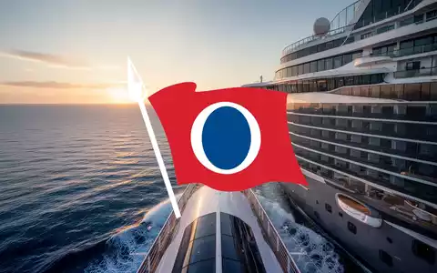 Ein modernes Kreuzfahrtschiff auf dem offenen Meer bei Sonnenuntergang. - Foto: über boerse-global.de