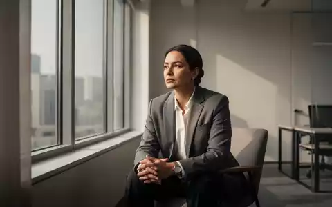 Eine nachdenkliche Person sitzt in einem minimalistischen, lichtdurchfluteten Raum und symbolisiert innere Ruhe und Resilienz. - Foto: über boerse-global.de