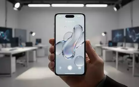 Ein modernes Smartphone in einer Hand, das eine abstrakte Benutzeroberfläche auf dem Display anzeigt. - Foto: über boerse-global.de