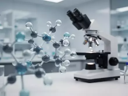 Molekulares Modell in einem modernen medizintechnischen Labor als Symbol für neue Diabetes-Therapieforschung. - Foto: über boerse-global.de